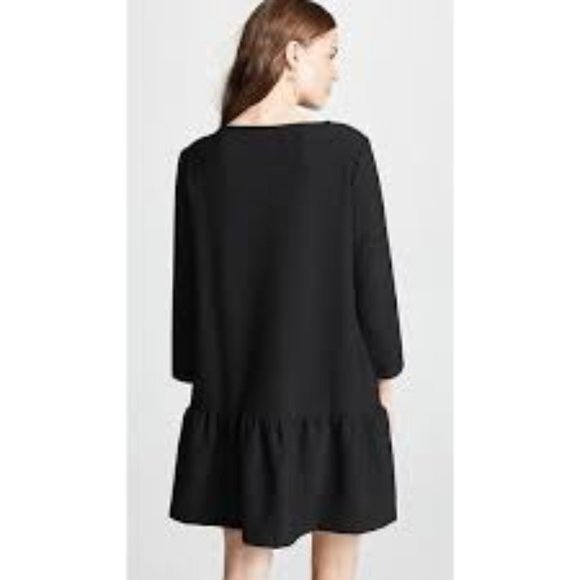 HATCH ~ The Tulip Black Maternity Ruffle Mini Shift Dress in size 0 (XS~S) - Picture 14 of 15